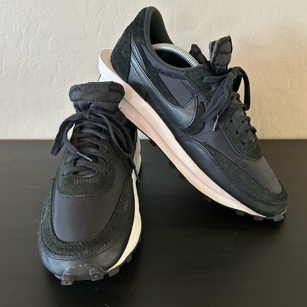 Nike Sacai x LD Waffle Black Nylon size 10